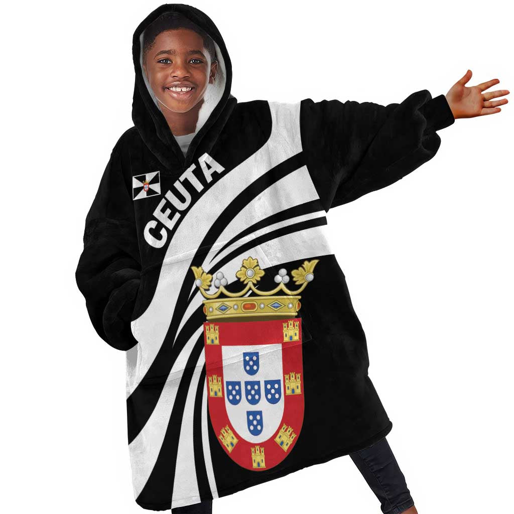 Ceuta Day KId Wearable Blanket Hoodie Dia de Ceuta 2024