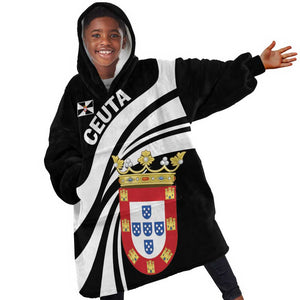 Ceuta Day KId Wearable Blanket Hoodie Dia de Ceuta 2024