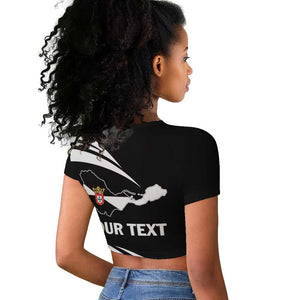 Ceuta Day Raglan Cropped T shirt Dia de Ceuta 2024