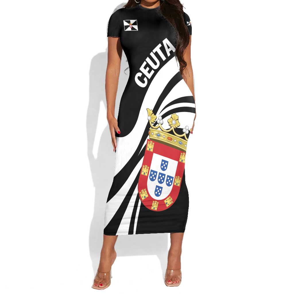 Ceuta Day Short Sleeve Bodycon Dress Dia de Ceuta 2024 LT01