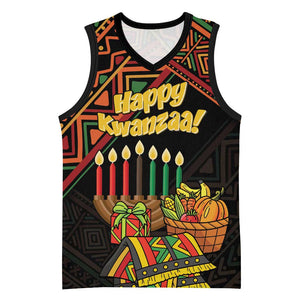 Personalized African Happy Kwanzaa Basketball Jersey - African Pride