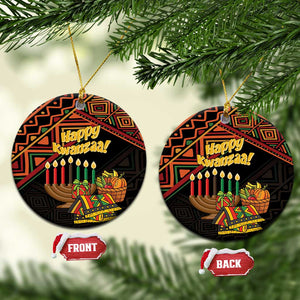 African Happy Kwanzaa Ceramic Ornament