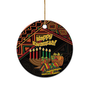 African Happy Kwanzaa Ceramic Ornament