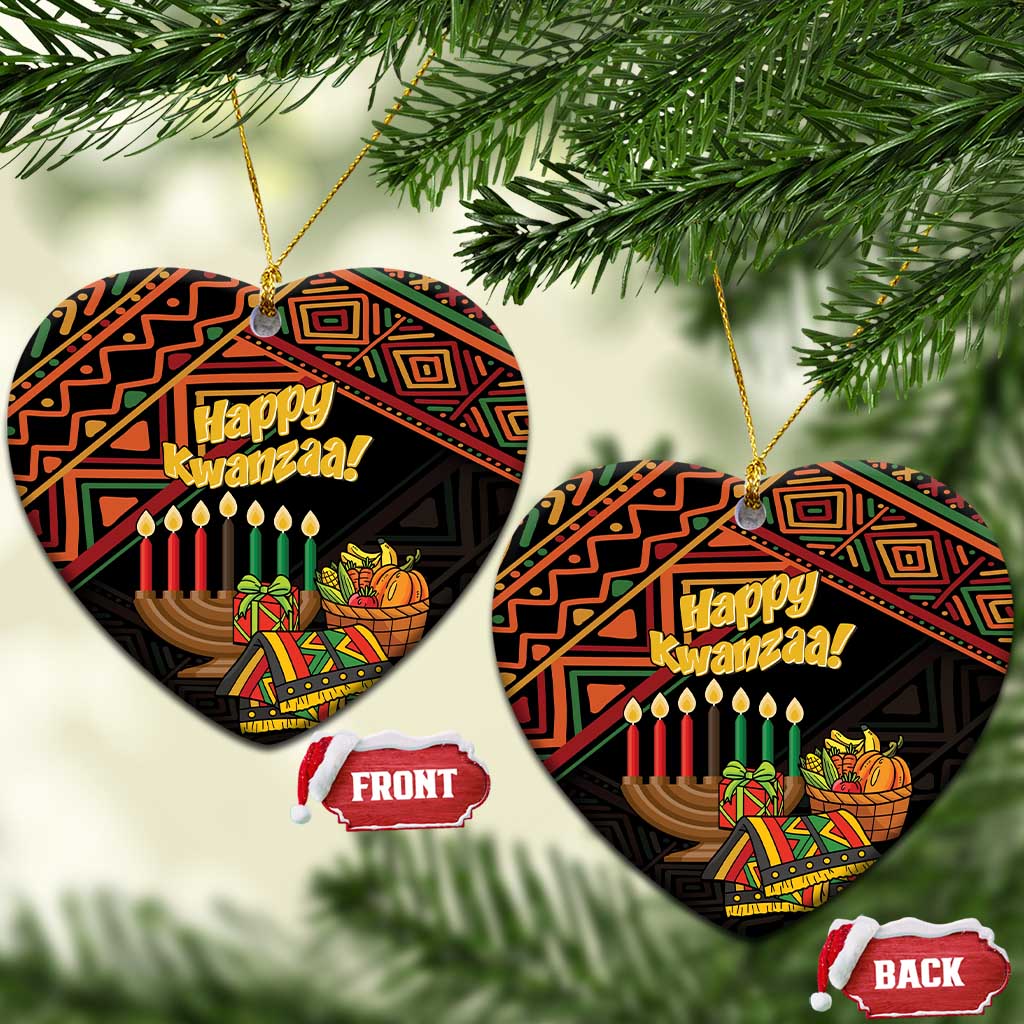 African Happy Kwanzaa Ceramic Ornament
