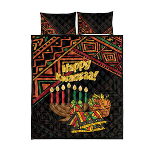 African Happy Kwanzaa Quilt Bed Set