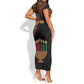 Personalized African Happy Kwanzaa Short Sleeve Bodycon Dress LT01