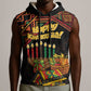 Personalized African Happy Kwanzaa Sleeveless Hoodie - African Pride