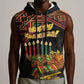 Personalized African Happy Kwanzaa Sleeveless Zip Hoodie - African Pride