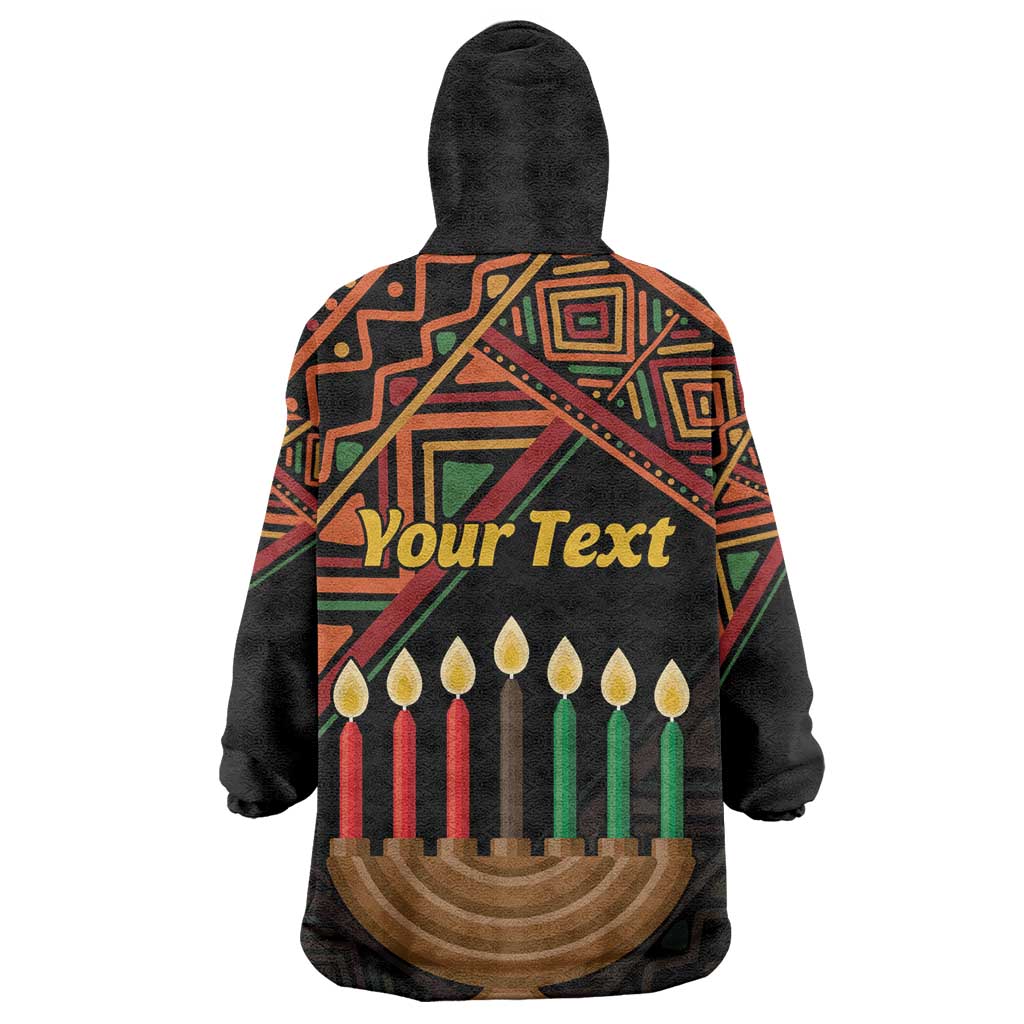 Personalized African Happy Kwanzaa Wearable Blanket Hoodie