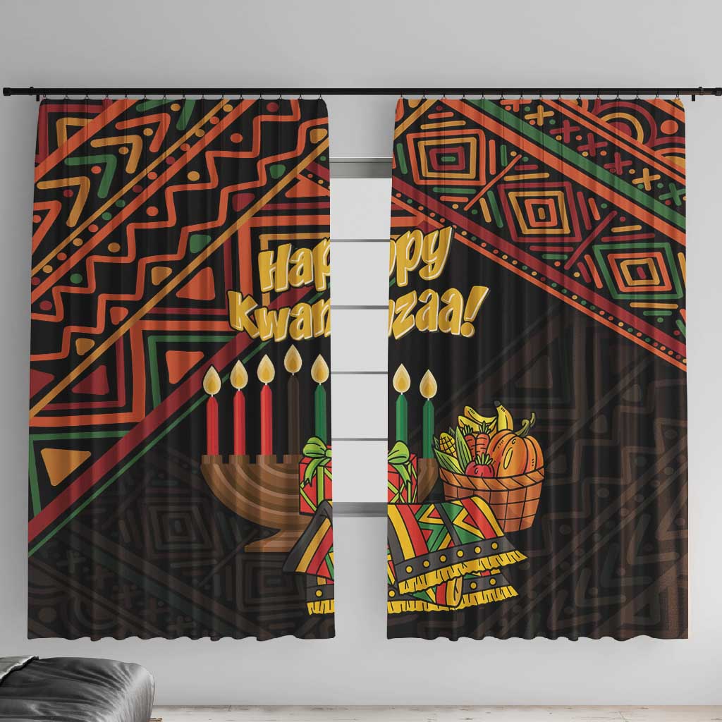 African Happy Kwanzaa Window Curtain