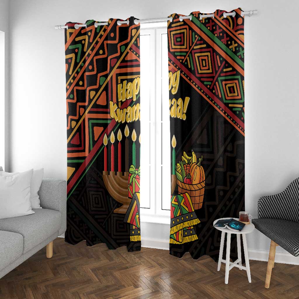 African Happy Kwanzaa Window Curtain