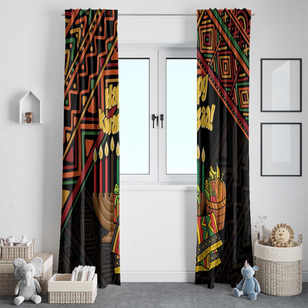 African Happy Kwanzaa Window Curtain