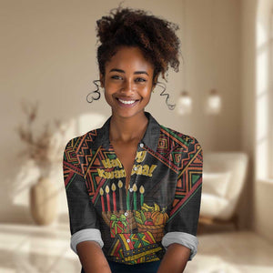 Personalized African Happy Kwanzaa Women Casual Shirt LT01