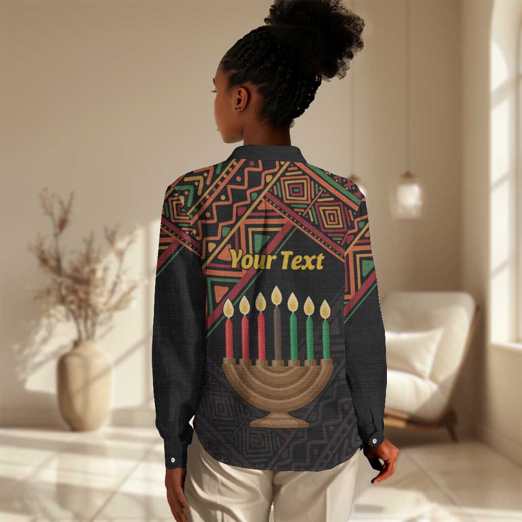 Personalized African Happy Kwanzaa Women Casual Shirt LT01