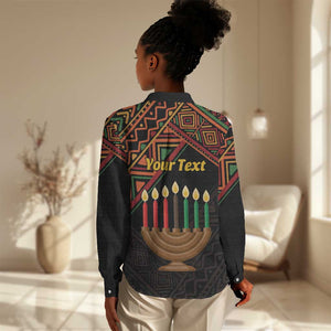 Personalized African Happy Kwanzaa Women Casual Shirt LT01
