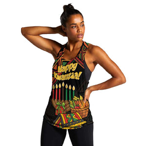 Personalized African Happy Kwanzaa Women Racerback Tank