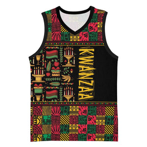 Kwanzaa African Pattern Basketball Jersey - African Pride