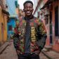 Kwanzaa African Pattern Bomber Jacket