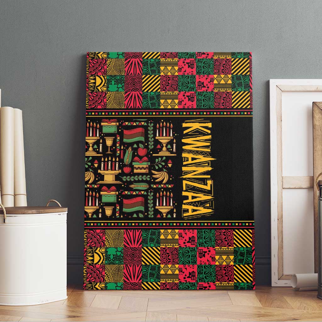 Kwanzaa African Pattern Canvas Wall Art