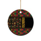 Kwanzaa African Pattern Ceramic Ornament