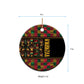 Kwanzaa African Pattern Ceramic Ornament