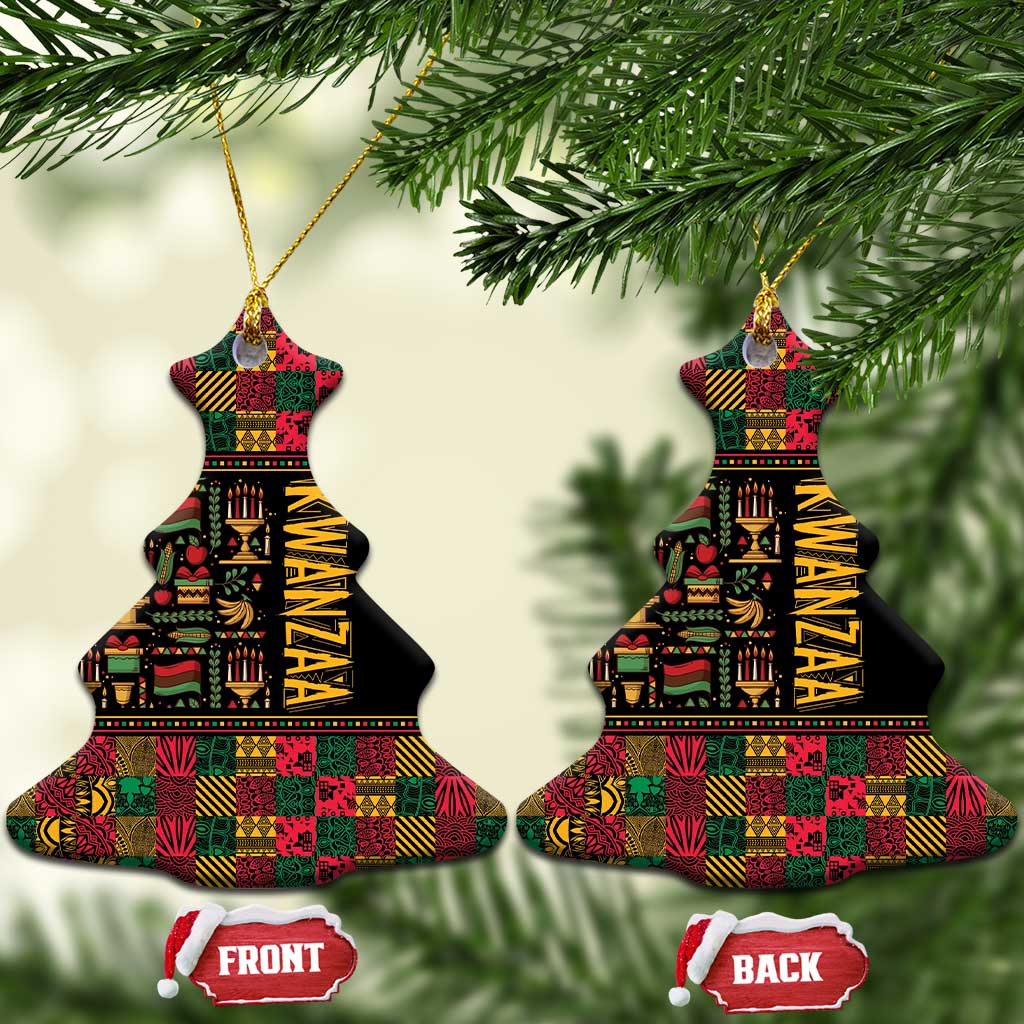 Kwanzaa African Pattern Ceramic Ornament