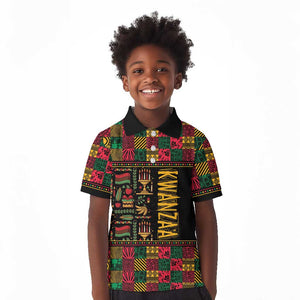 Kwanzaa African Pattern Kid Polo Shirt