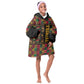 Kwanzaa African Pattern Kid Wearable Blanket Hoodie