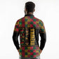 Kwanzaa African Pattern Long Sleeve Polo Shirt