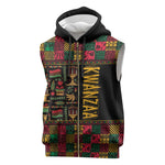 Kwanzaa African Pattern Sleeveless Zip Hoodie - African Pride