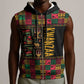 Kwanzaa African Pattern Sleeveless Zip Hoodie - African Pride