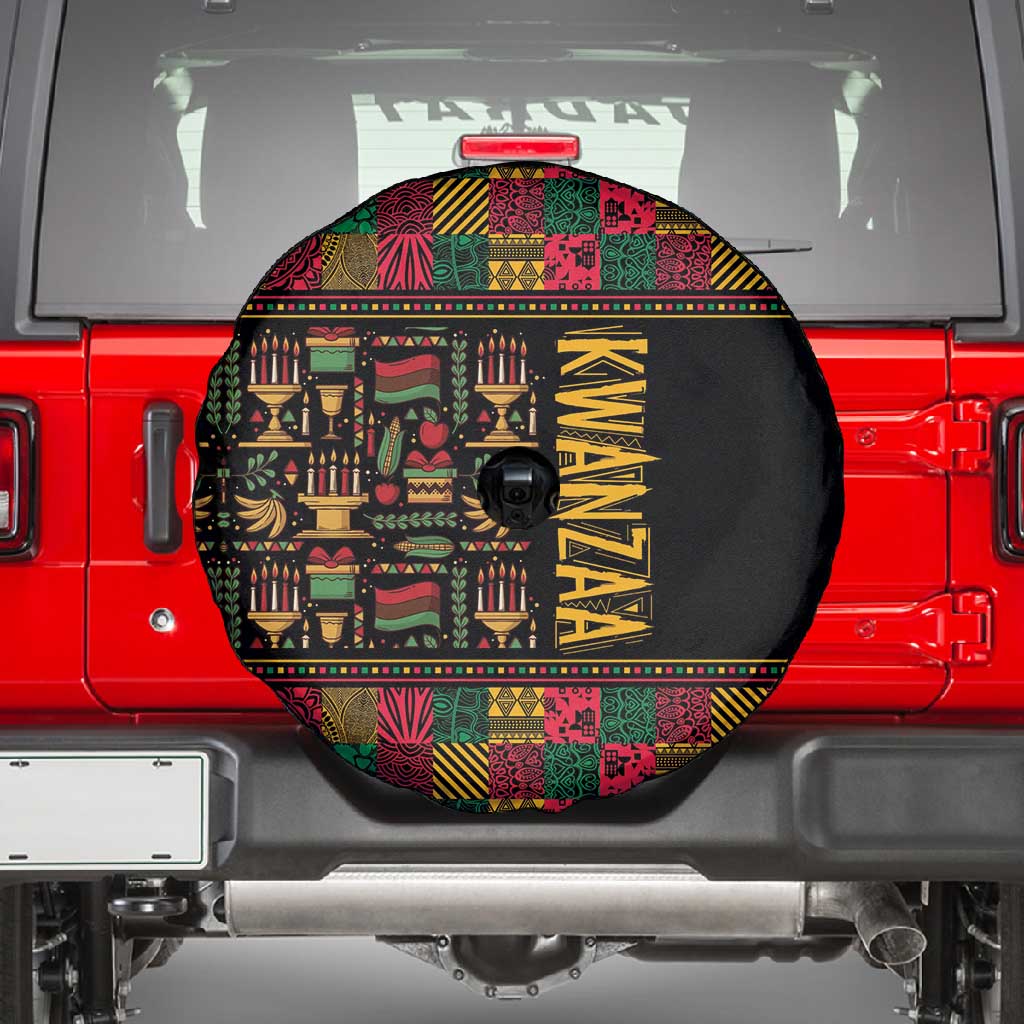 Kwanzaa African Pattern Spare Tire Cover