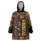 Kwanzaa African Pattern Wearable Blanket Hoodie