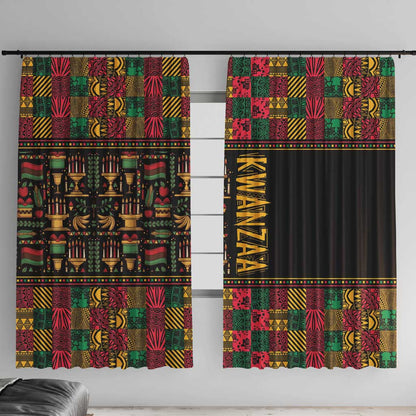 Kwanzaa African Pattern Window Curtain