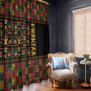 Kwanzaa African Pattern Window Curtain