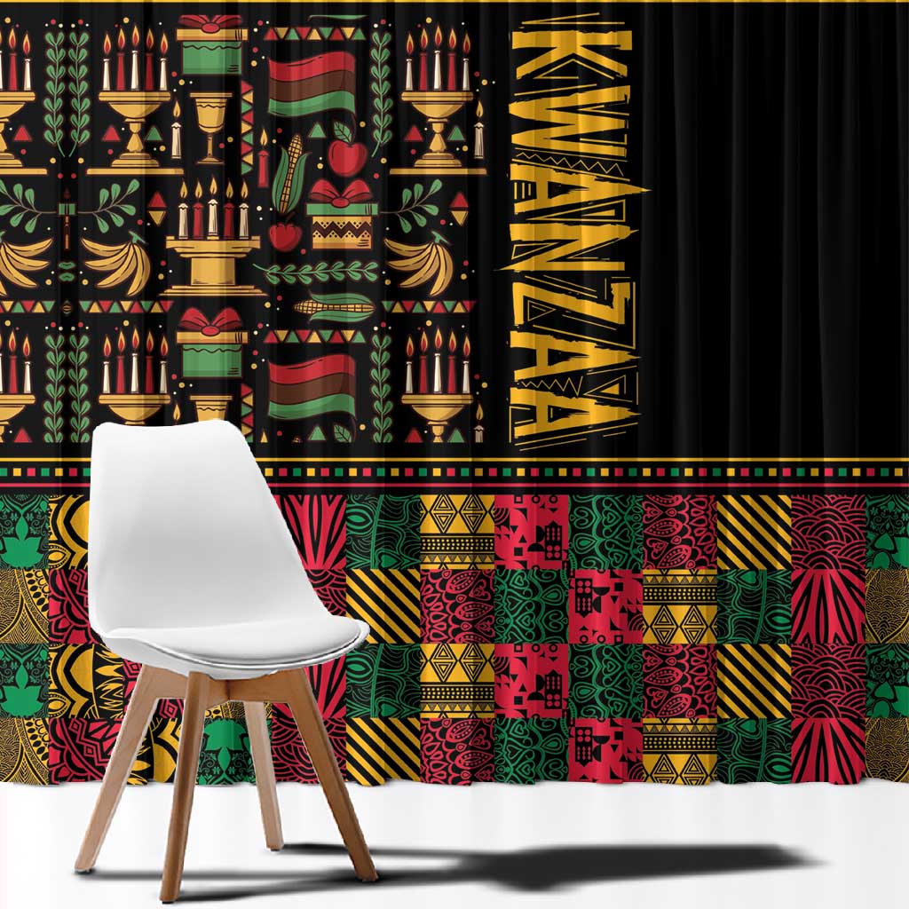 Kwanzaa African Pattern Window Curtain