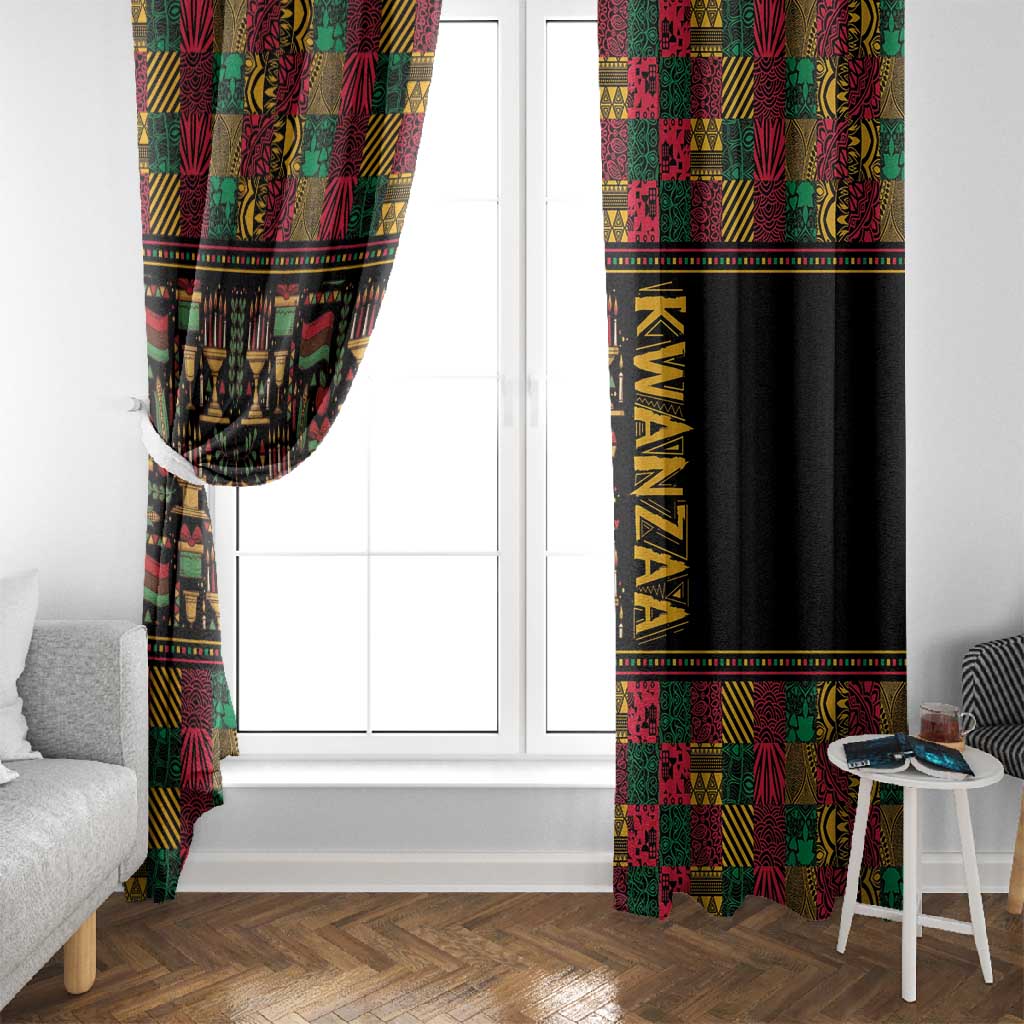 Kwanzaa African Pattern Window Curtain