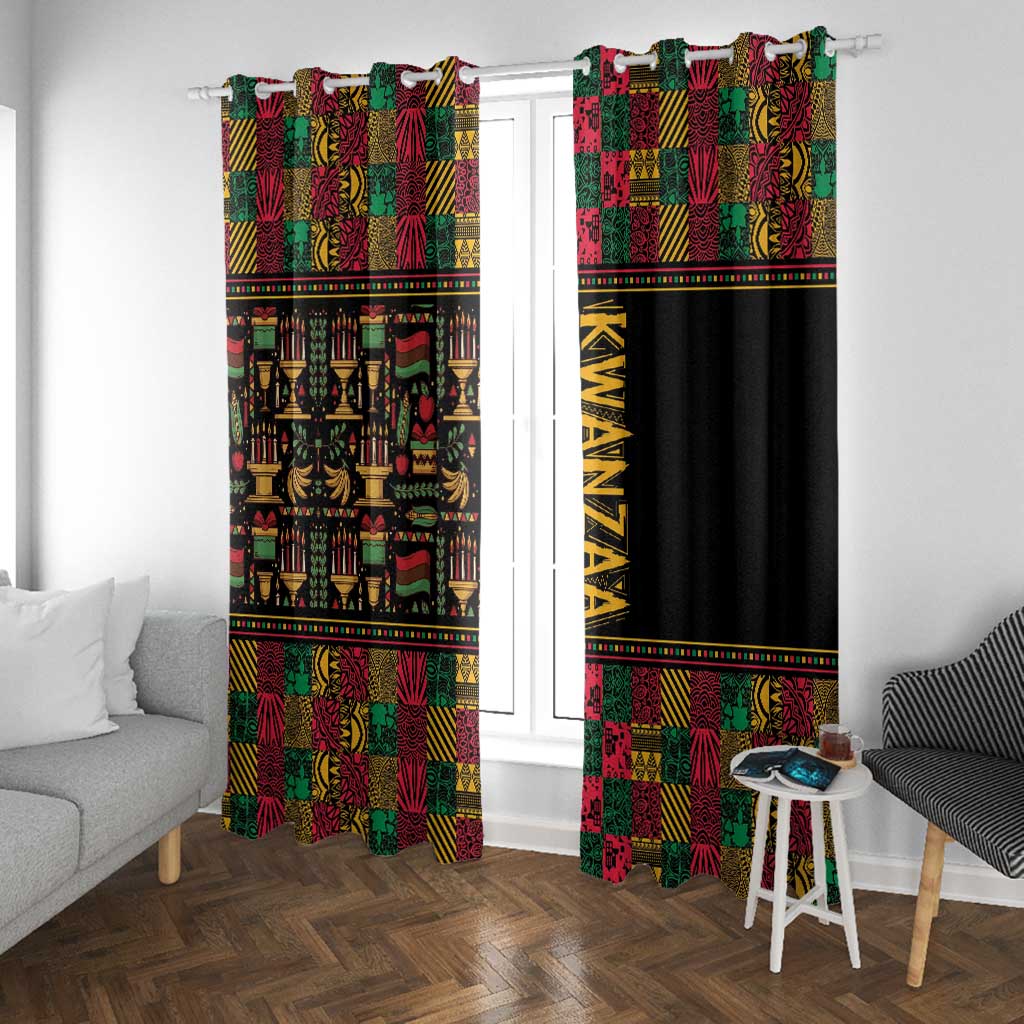 Kwanzaa African Pattern Window Curtain