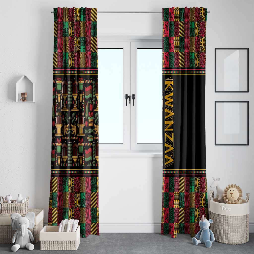 Kwanzaa African Pattern Window Curtain