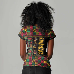 Kwanzaa African Pattern Women V-Neck T-Shirt