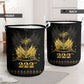 Ayiti 222nd Independence Day Anniversary Laundry Basket Haiti Gold VeVe Pattern - African Pride