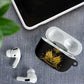 Ayiti 222nd Independence Day Anniversary AirPods Case Haiti Gold VeVe Pattern - African Pride