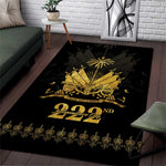 Ayiti 222nd Independence Day Anniversary Area Rug Haiti Gold VeVe Pattern - African Pride