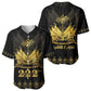 Ayiti 222nd Independence Day Anniversary Baseball Jersey Haiti Gold VeVe Pattern LT01