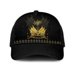 Ayiti 222nd Independence Day Anniversary Baseball Net Cap Haiti Gold VeVe Pattern - African Pride