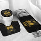 Ayiti 222nd Independence Day Anniversary Bathroom Set Haiti Gold VeVe Pattern - African Pride