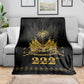 Ayiti 222nd Independence Day Anniversary Blanket Haiti Gold VeVe Pattern - African Pride