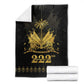 Ayiti 222nd Independence Day Anniversary Blanket Haiti Gold VeVe Pattern - African Pride