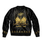 Ayiti 222nd Independence Day Anniversary Bomber Jacket Haiti Gold VeVe Pattern - African Pride