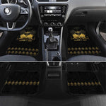 Ayiti 222nd Independence Day Anniversary Car Mats Haiti Gold VeVe Pattern - African Pride